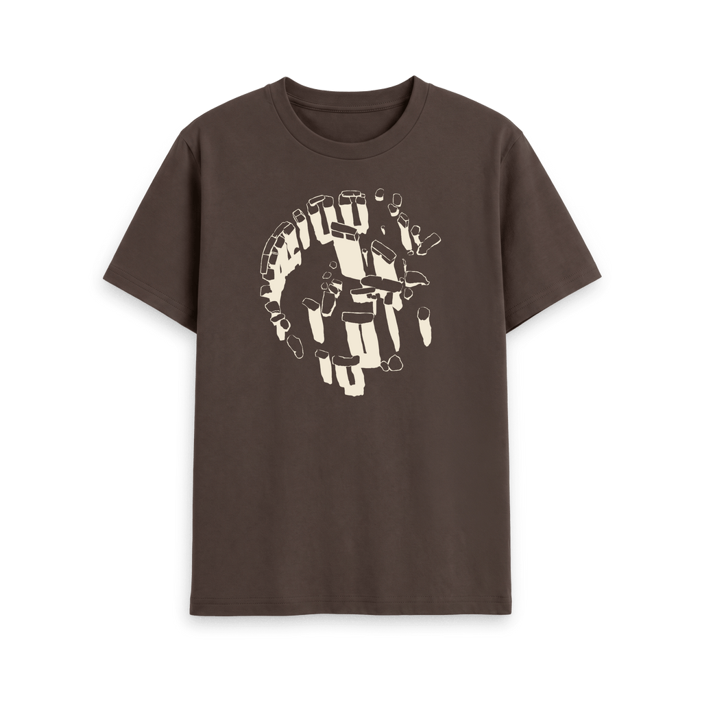 Chocolate Printed T-shirt Front