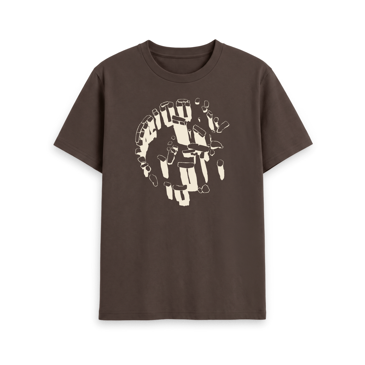 Chocolate Printed T-shirt Front