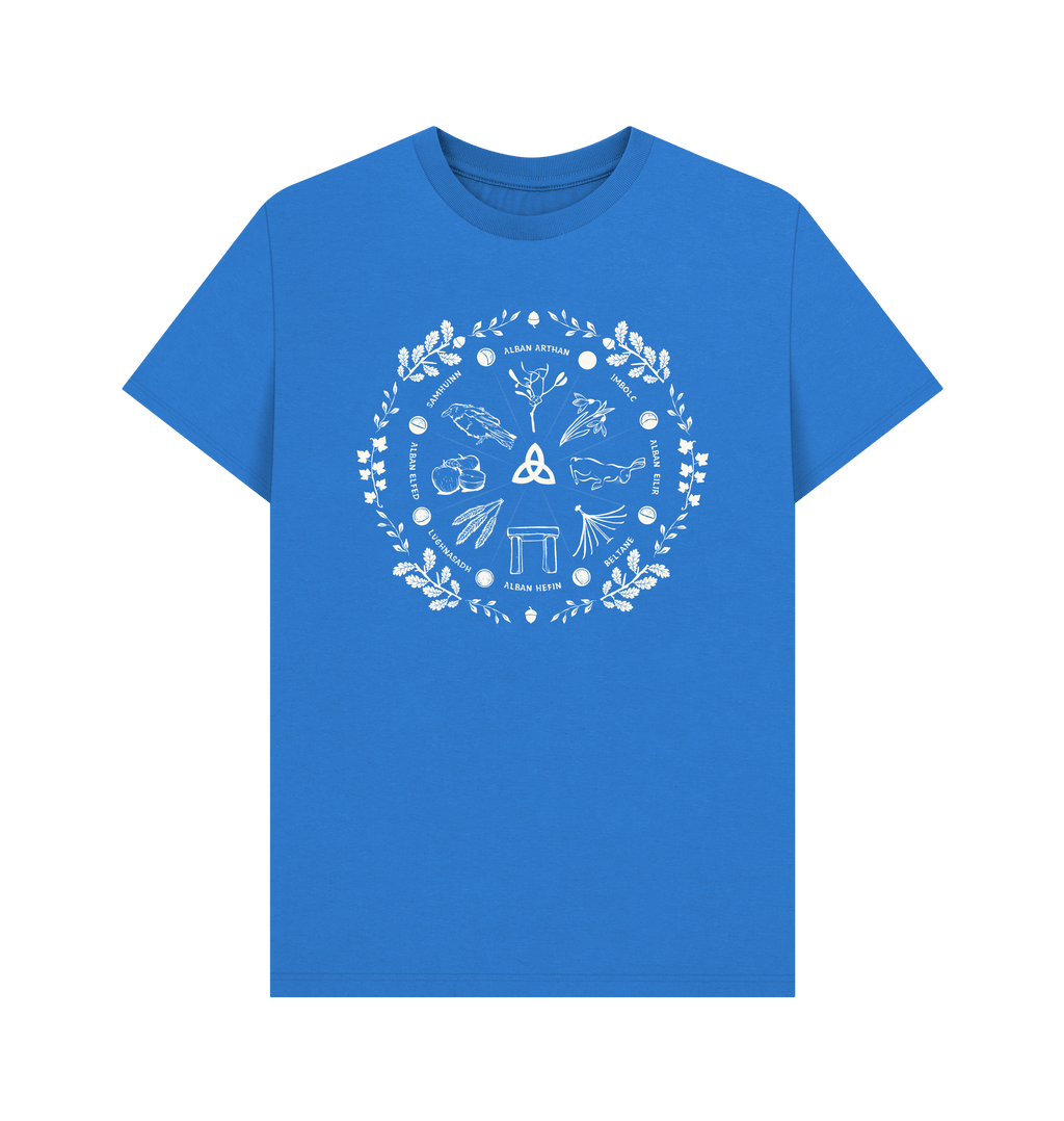Bright Blue Printed T-shirt Front