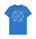 Bright Blue Printed T-shirt Front