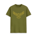 Moss Green Printed T-shirt Front