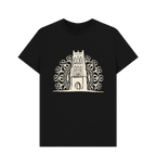 Black Printed T-shirt Front
