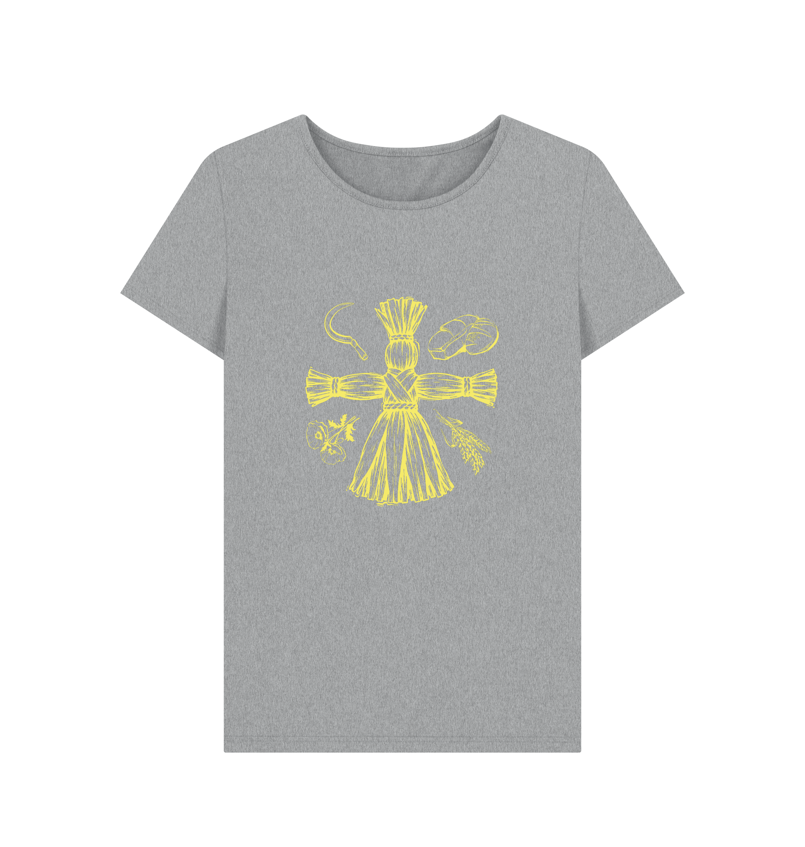 Athletic Grey Printed T-shirt Front