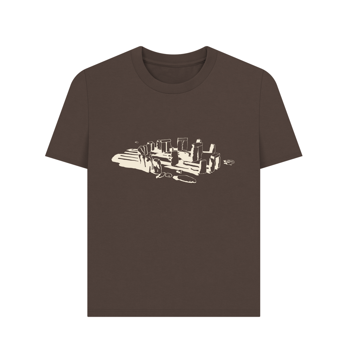 Chocolate Printed T-shirt Front