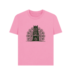 Rose Pink Printed T-shirt Front