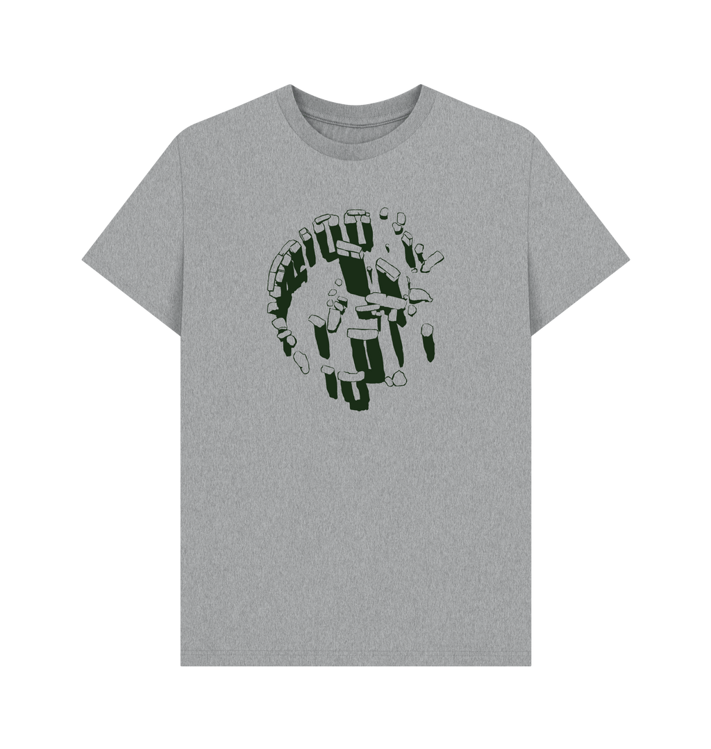 Athletic Grey Printed T-shirt Front