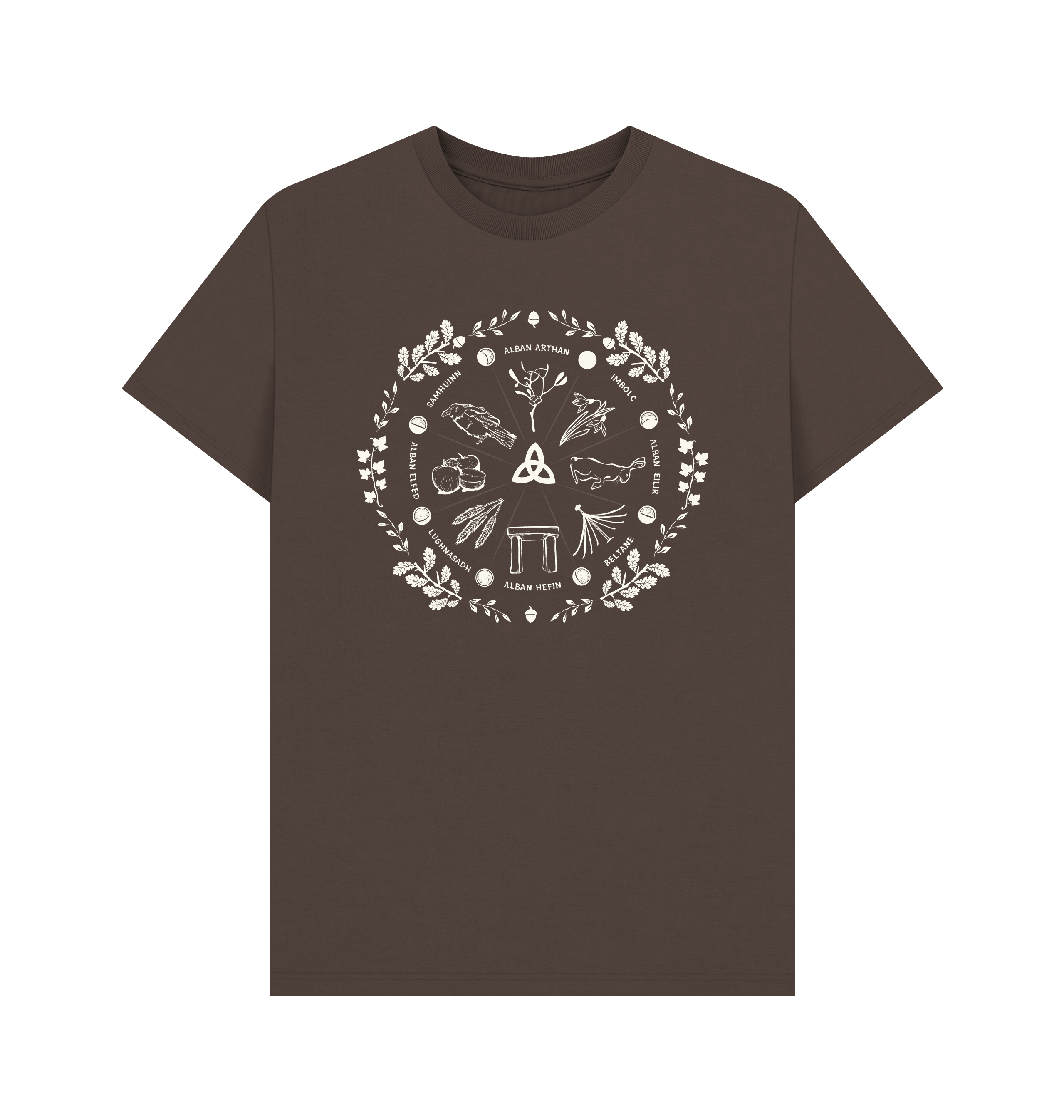 Chocolate Printed T-shirt Front