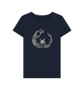 Navy Blue Printed T-shirt Front
