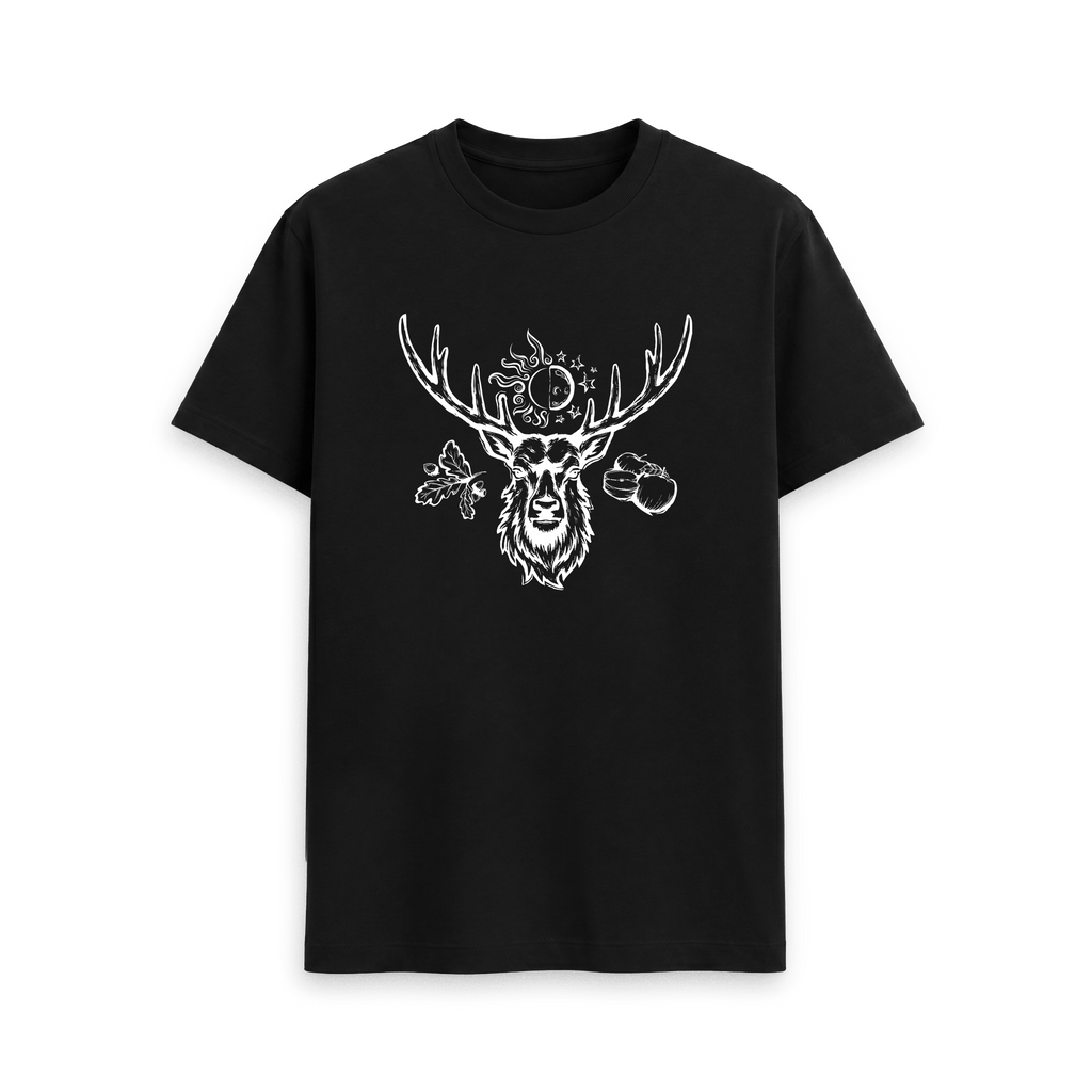 Black Printed T-shirt Front