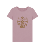 Mauve Printed T-shirt Front