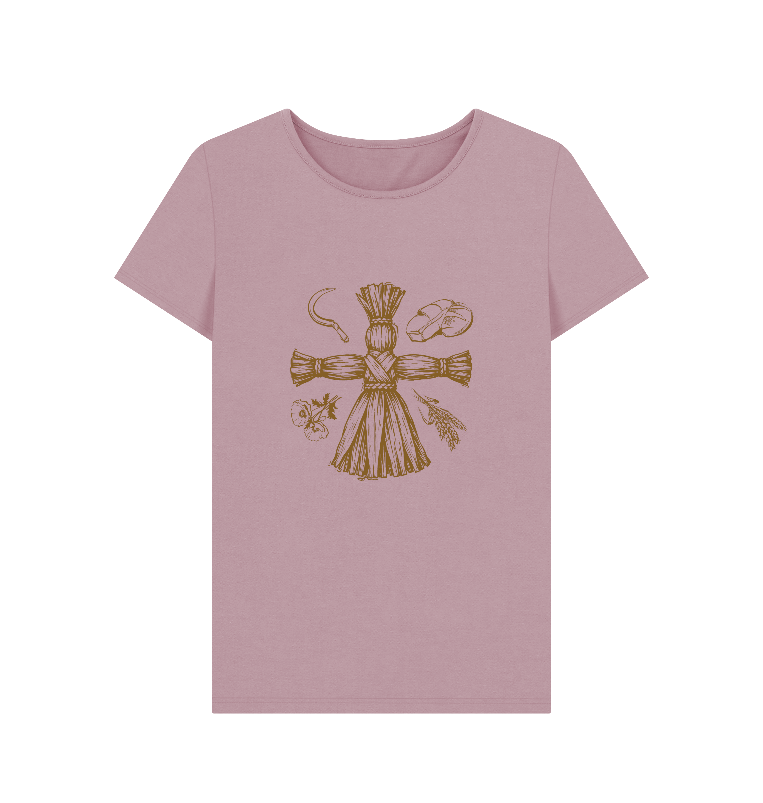 Mauve Printed T-shirt Front