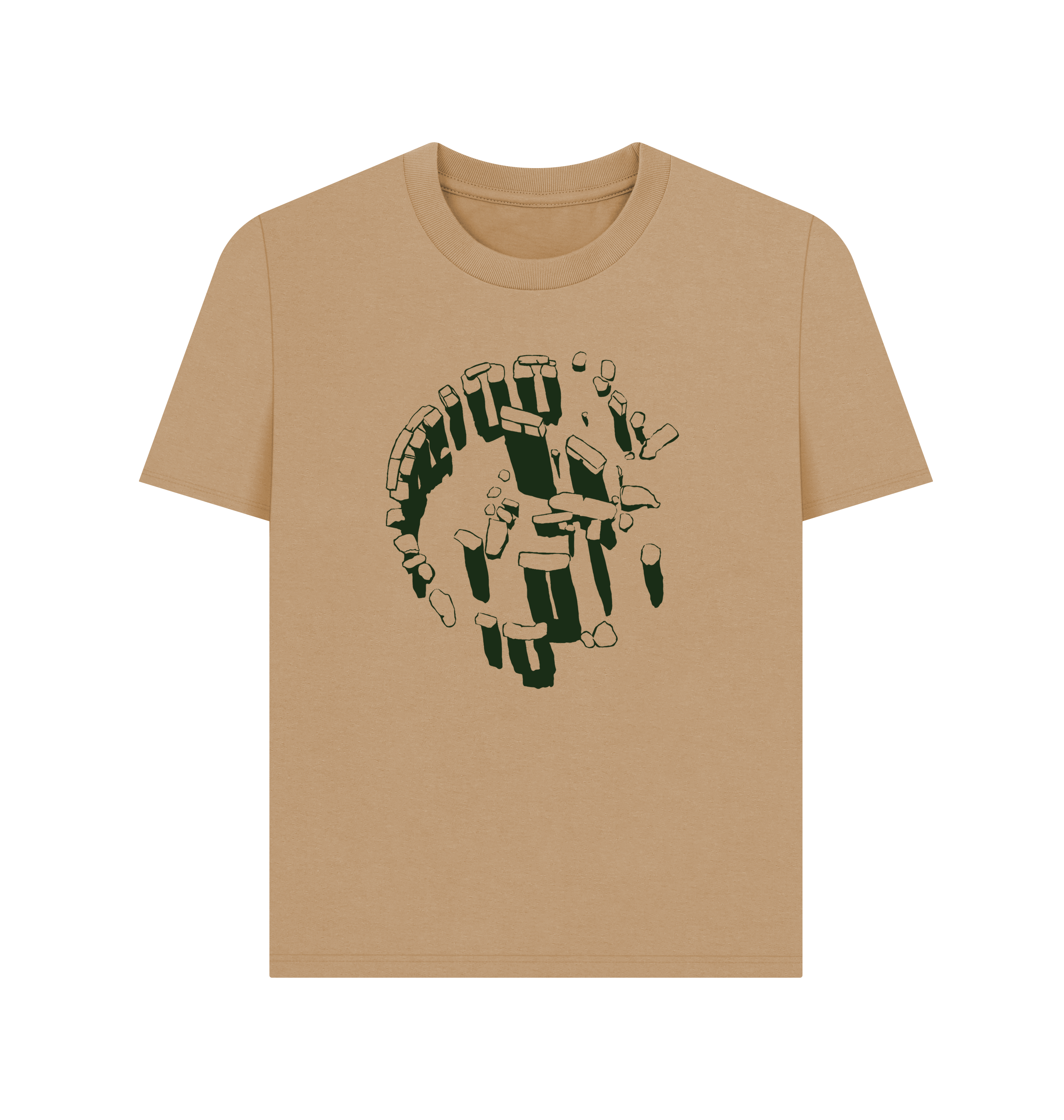 Sand Printed T-shirt Front