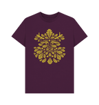 Purple Printed T-shirt Front