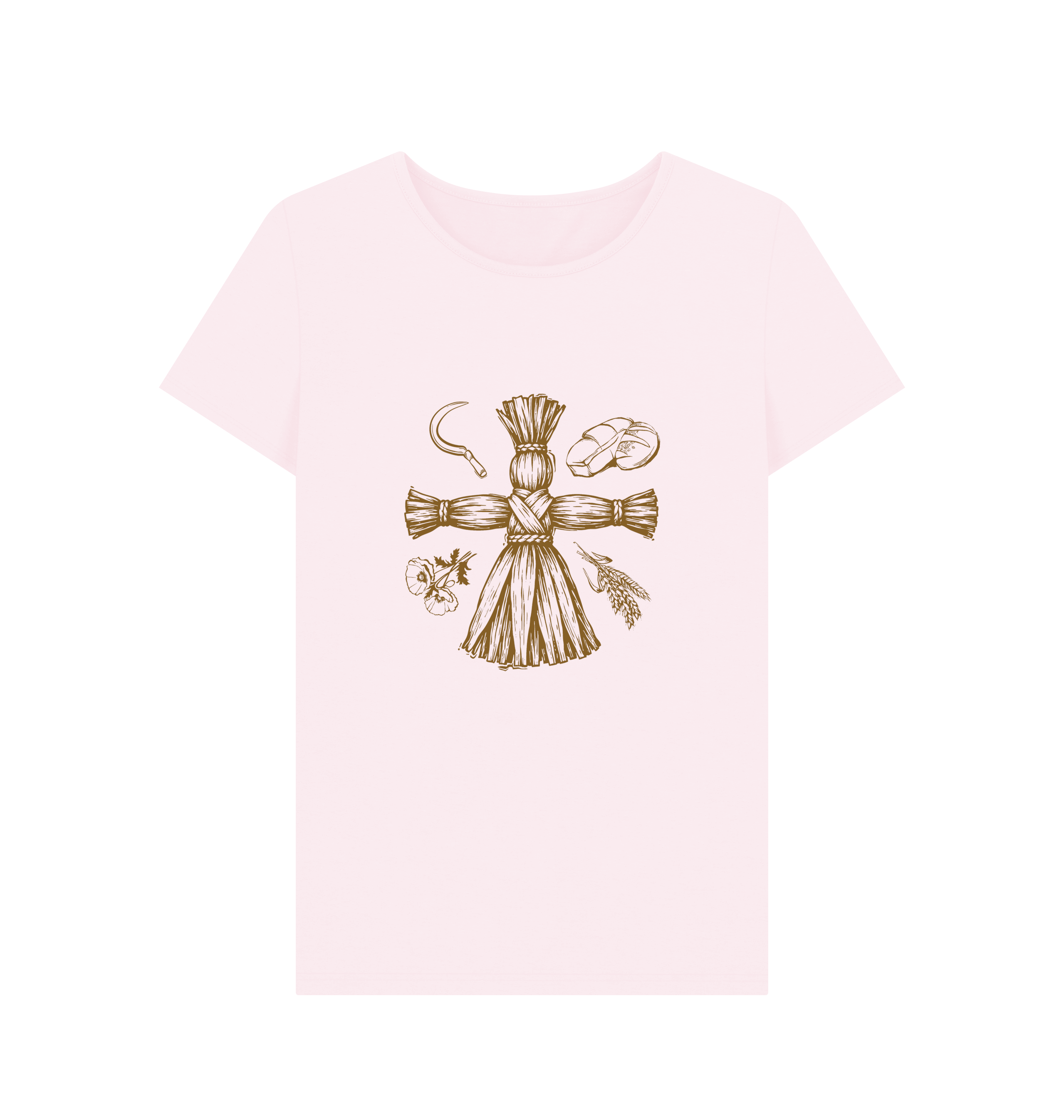 Pink Printed T-shirt Front