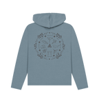Stone Blue Printed Hoody Back