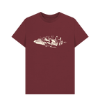 Red Wine Printed T-shirt Front
