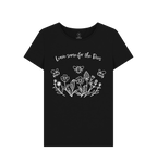 Black Recycled Printed T-Shirt Front
