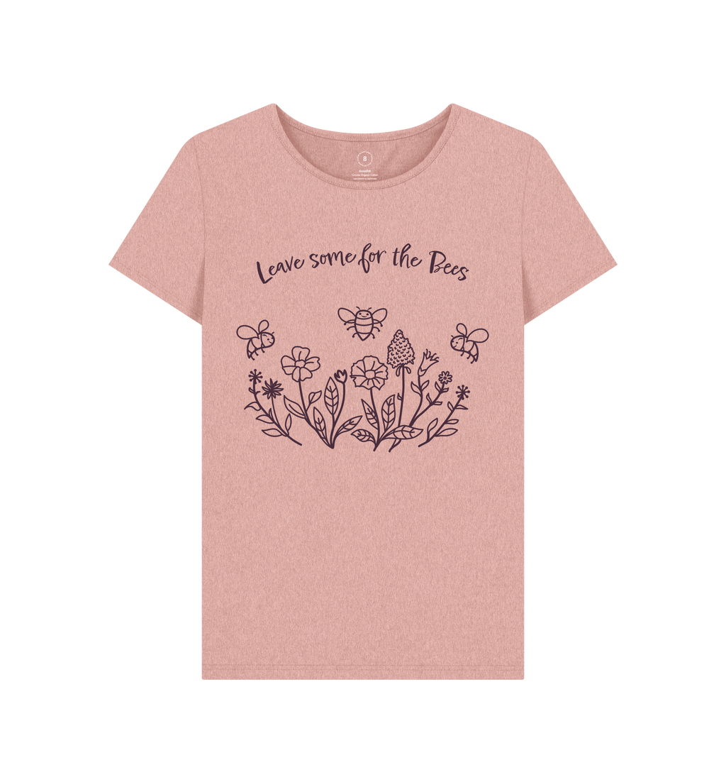 Sunset Pink Recycled Printed T-Shirt Front