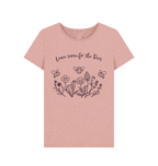 Sunset Pink Recycled Printed T-Shirt Front