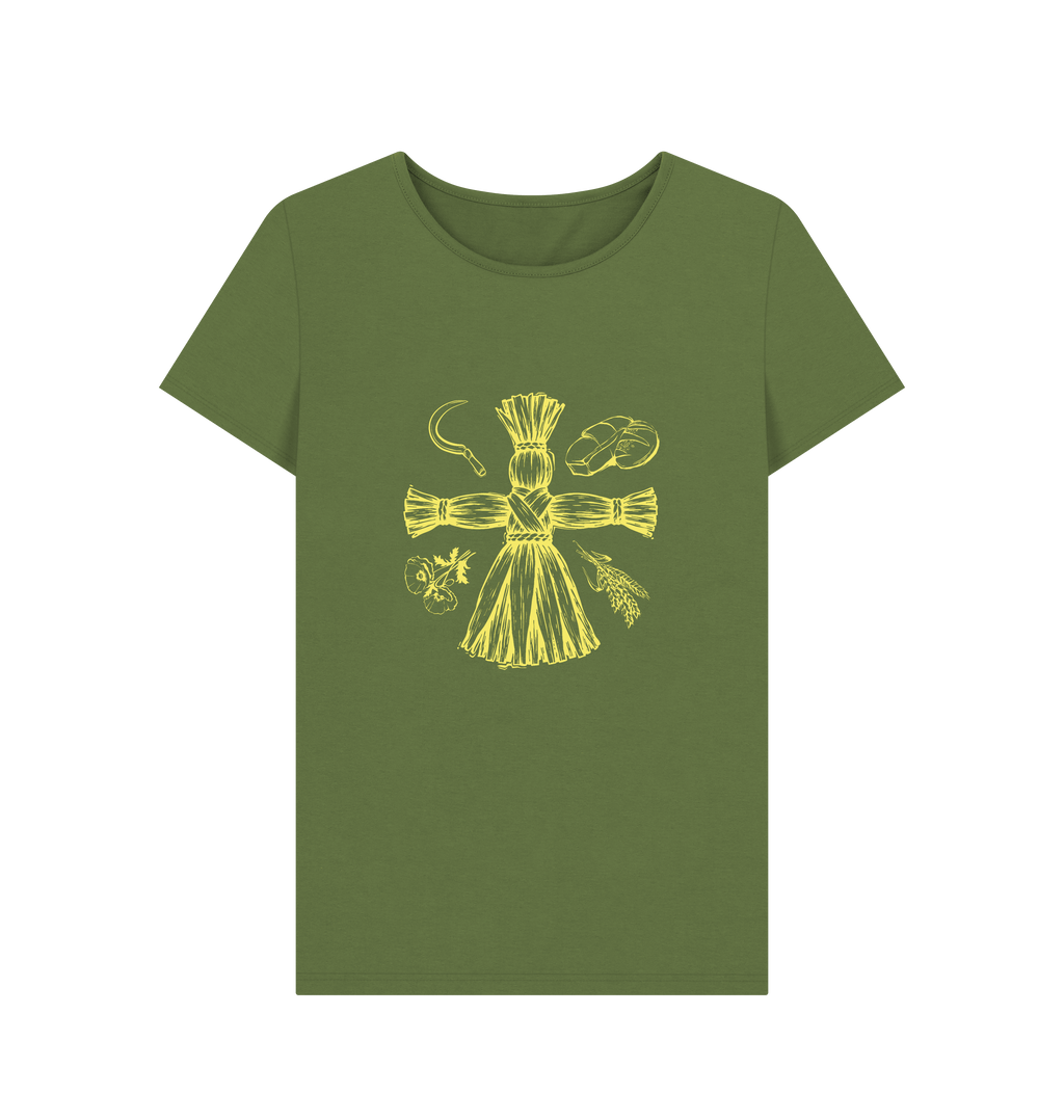 Khaki Printed T-shirt Front