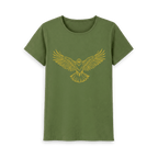 Khaki Printed T-shirt Front