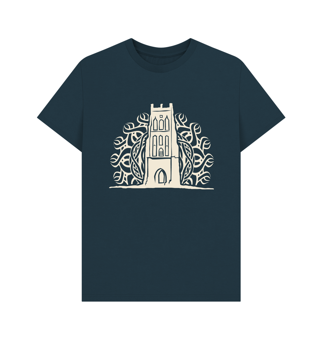Denim Blue Printed T-shirt Front