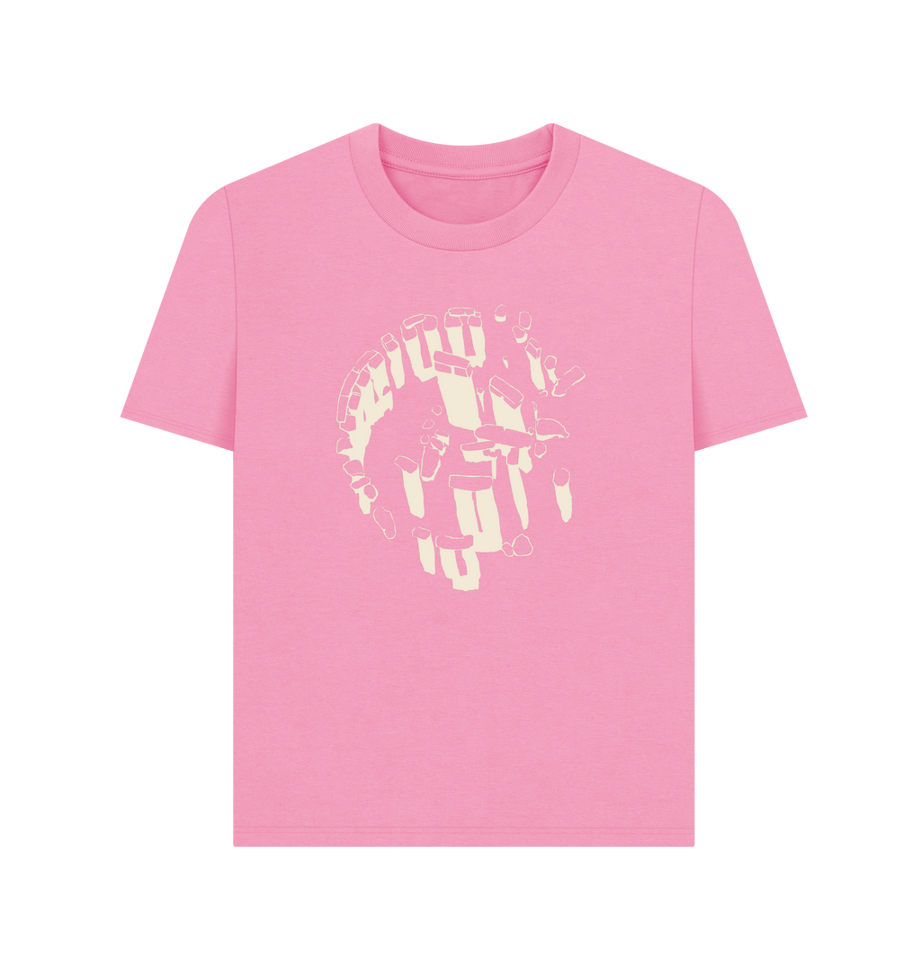 Rose Pink Printed T-shirt Front