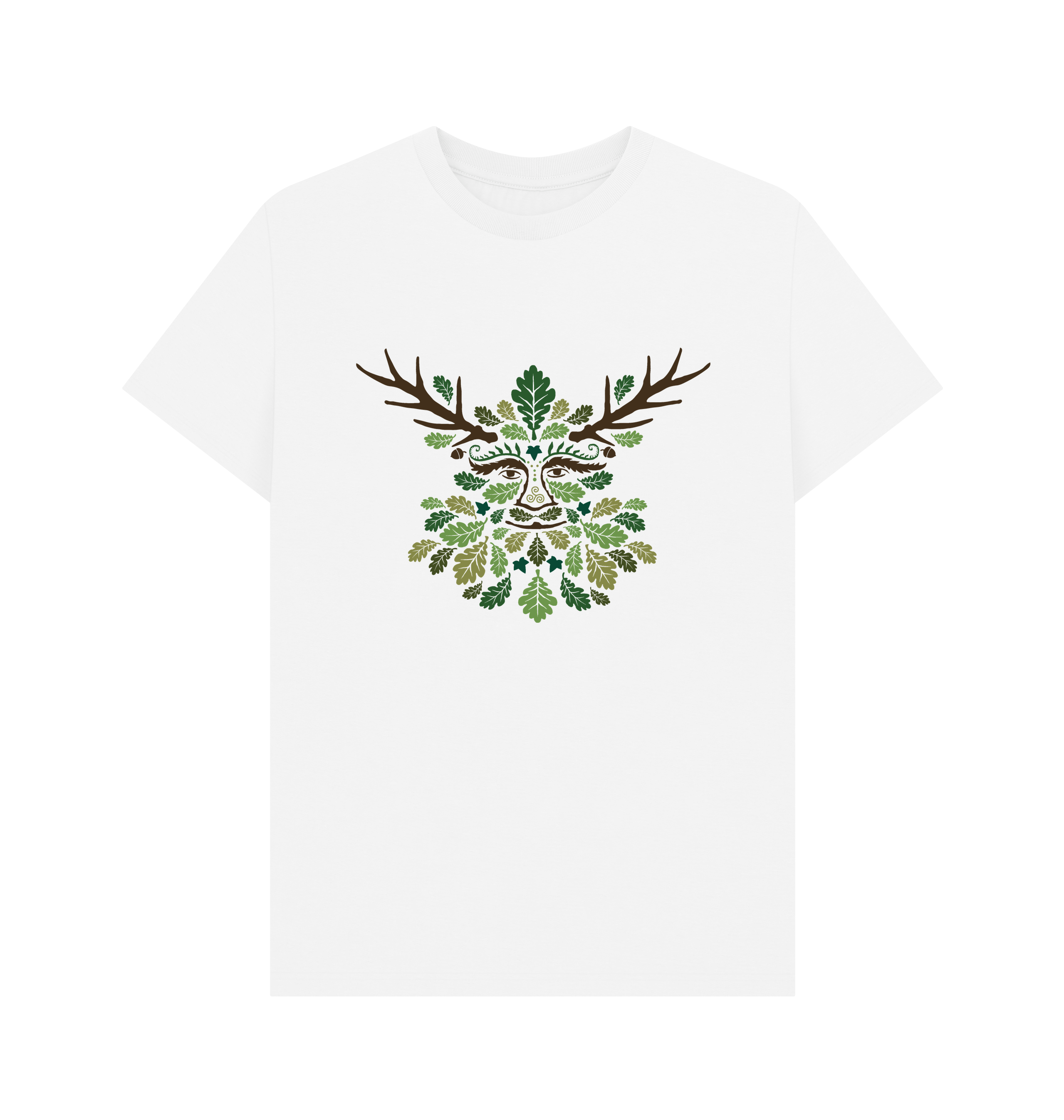 White Printed T-shirt Front