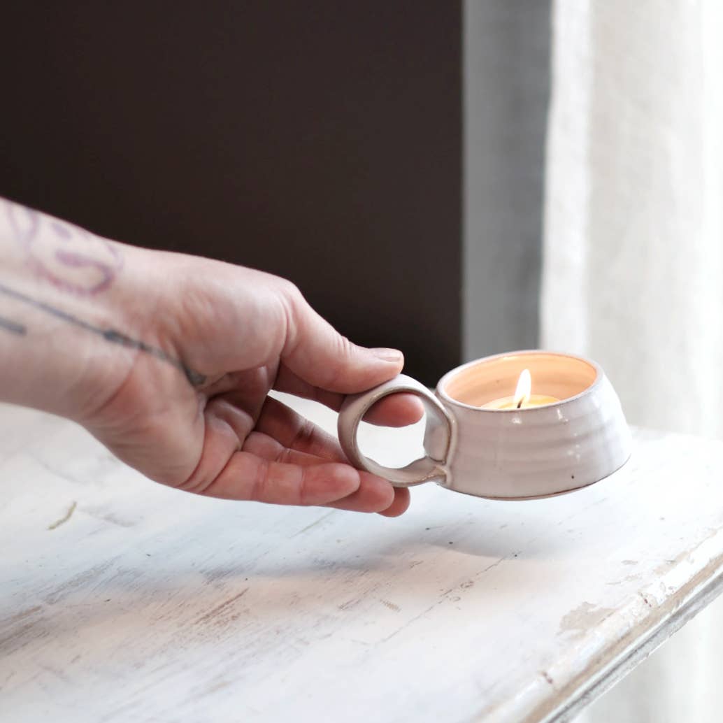 Tea Lite Candle Holder in 3 Color Options