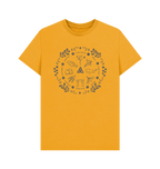 Mustard Printed T-shirt Front