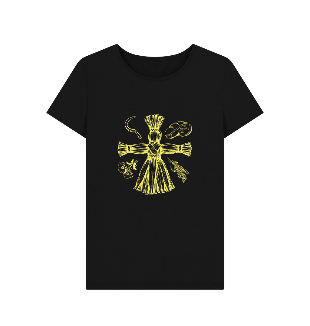 Black Printed T-shirt Front