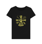 Black Printed T-shirt Front