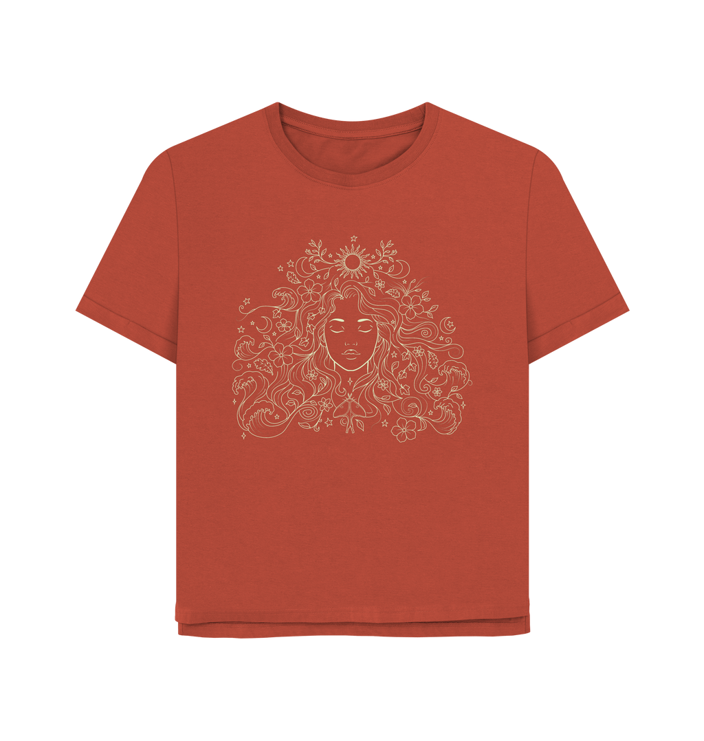 Rust Printed T-shirt Front
