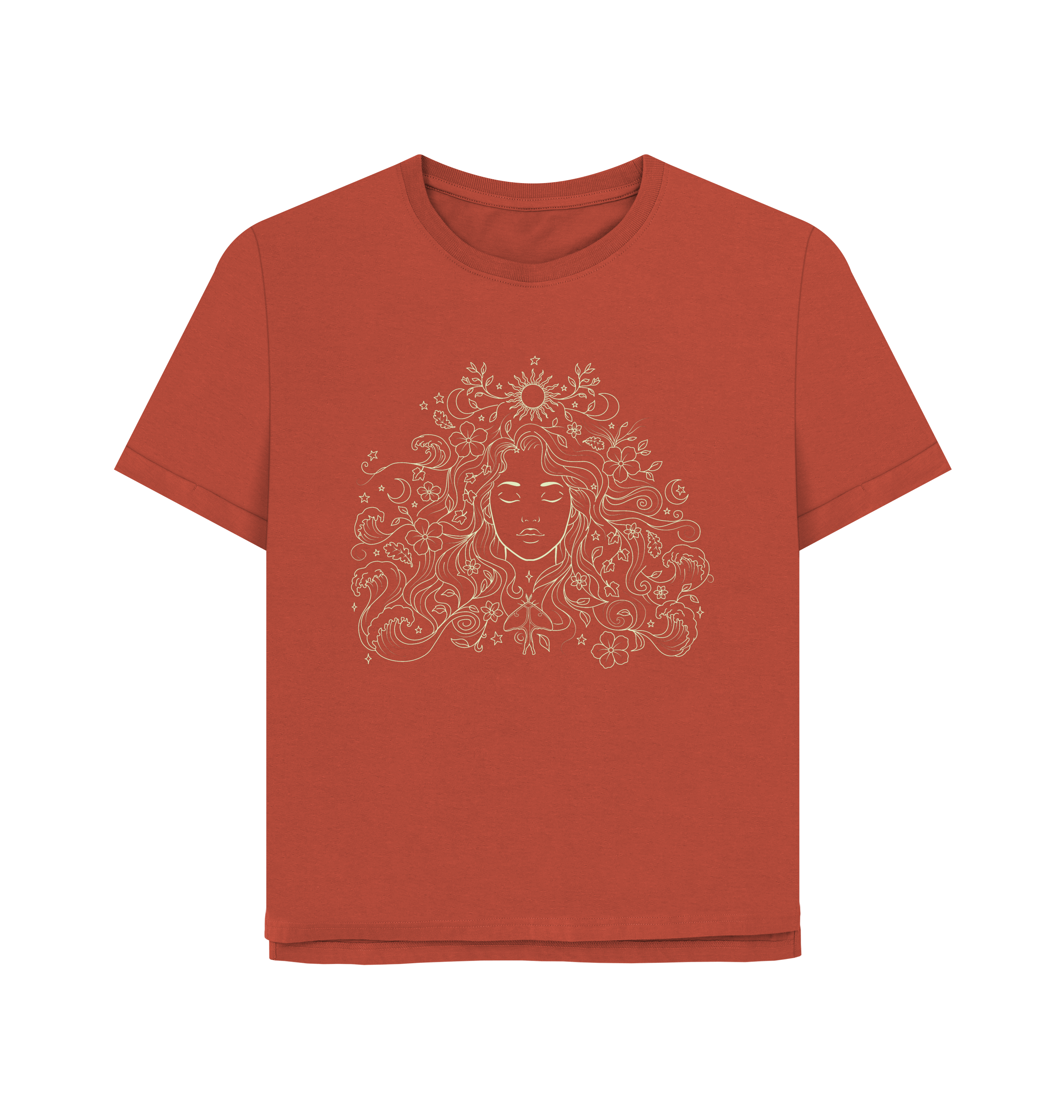 Rust Printed T-shirt Front