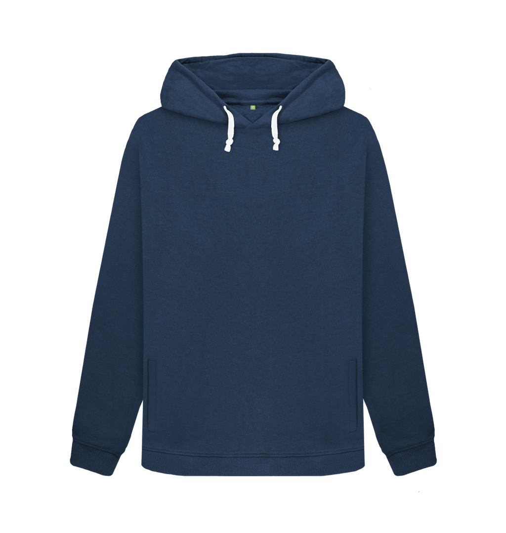 Navy Blue Printed Sweater Front
