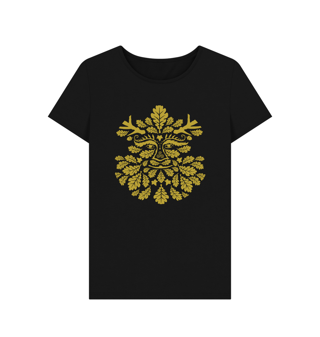 Black Printed T-shirt Front