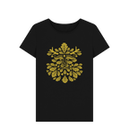 Black Printed T-shirt Front
