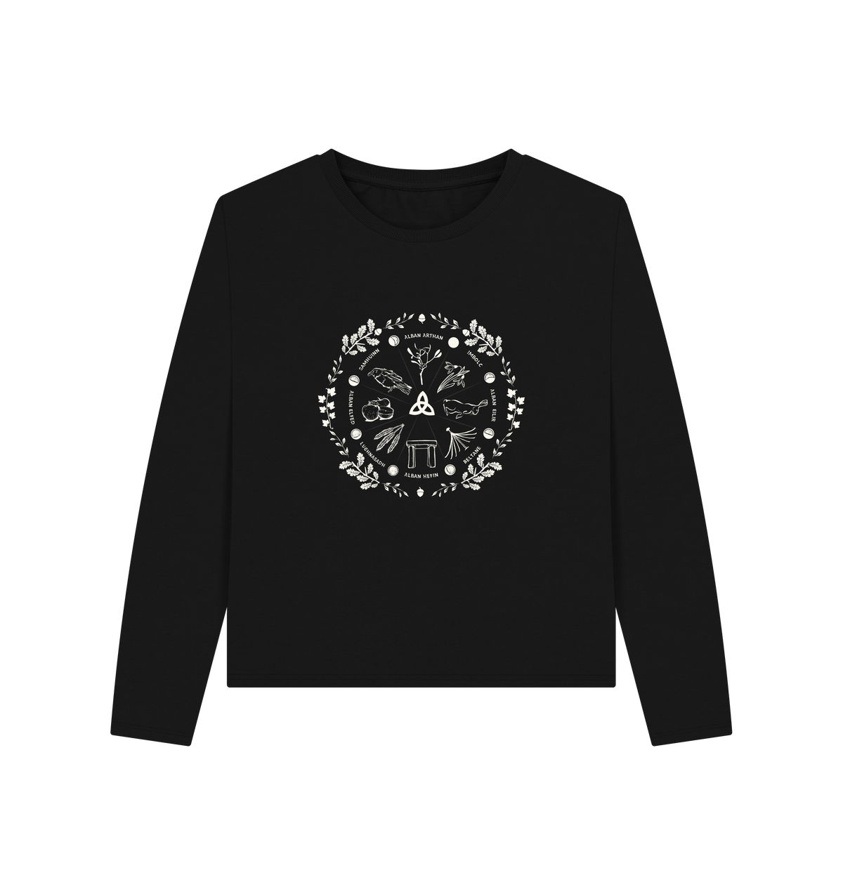 Black Printed T-shirt Front