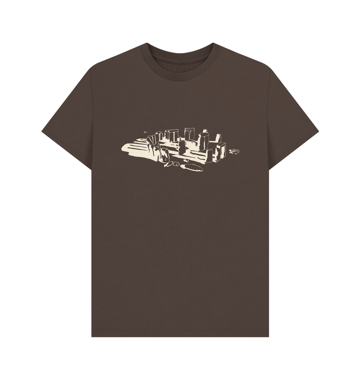 Chocolate Printed T-shirt Front
