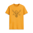 Mustard Printed T-shirt Front