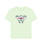 Pastel Green Printed T-shirt Front