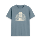 Stone Blue Printed T-shirt Front