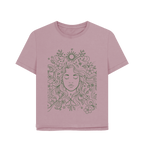 Mauve Printed T-shirt Front