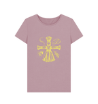 Mauve Printed T-shirt Front