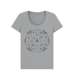 Athletic Grey Printed T-shirt Front