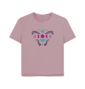 Mauve Printed T-shirt Front