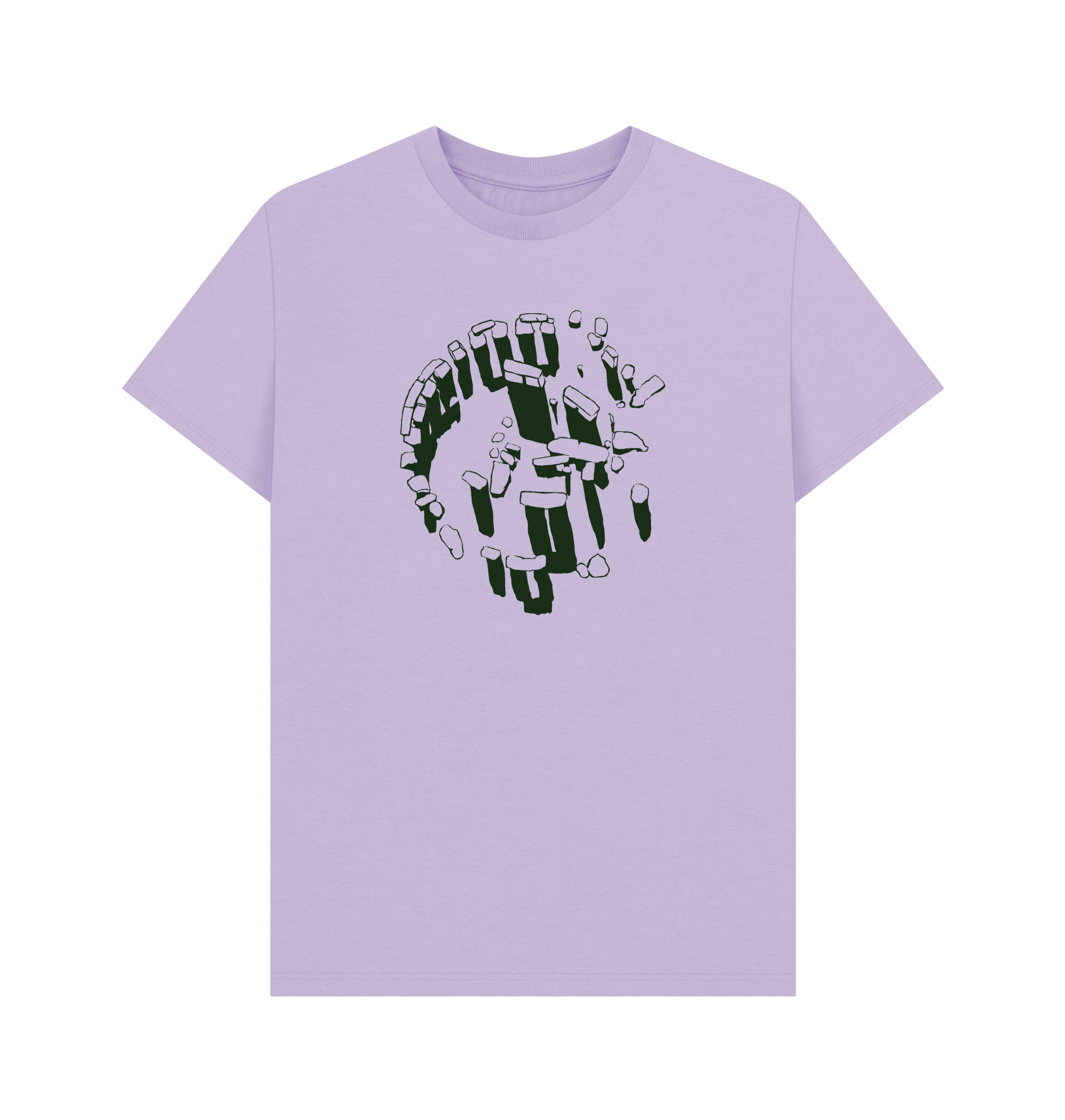 Lilac Printed T-shirt Front