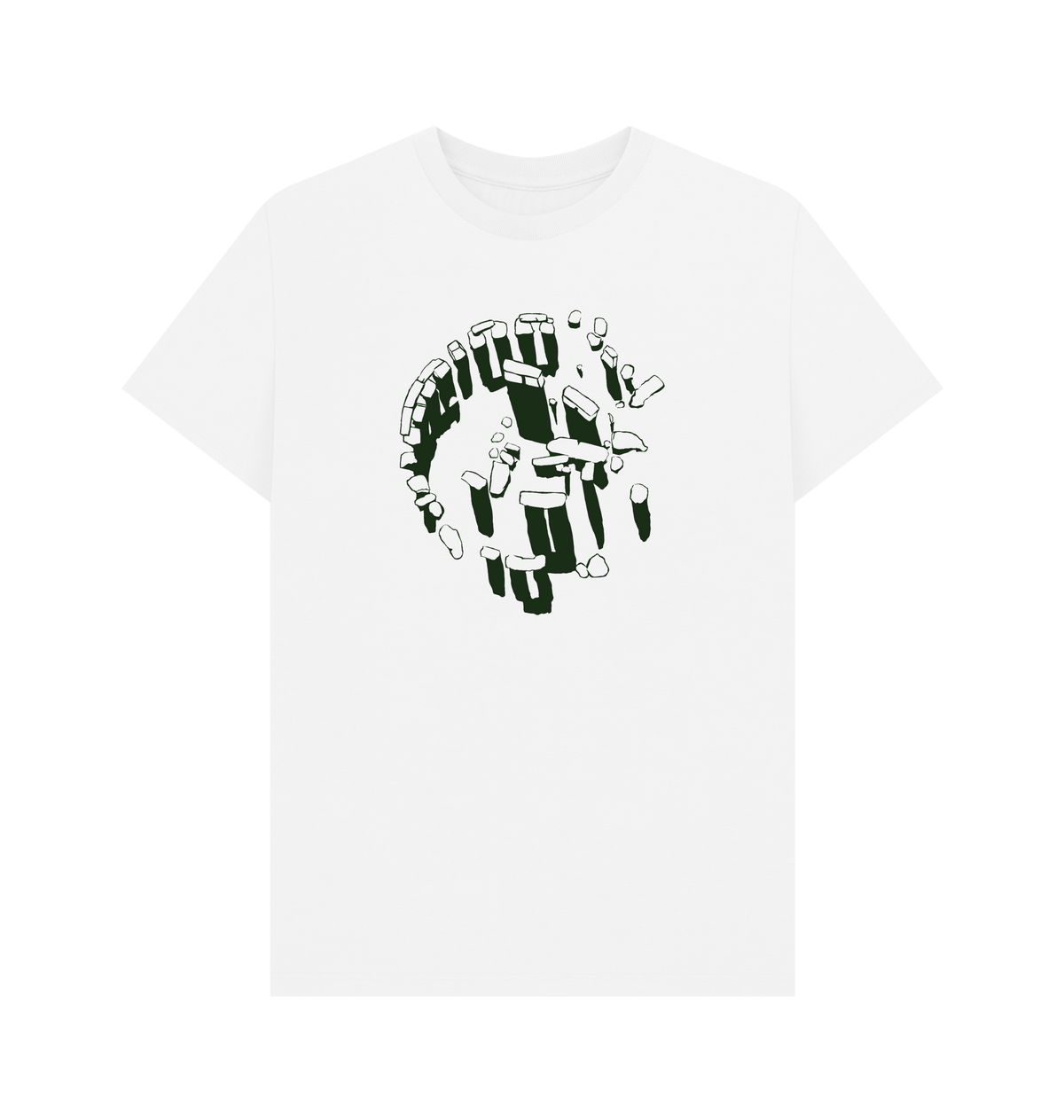 White Printed T-shirt Front