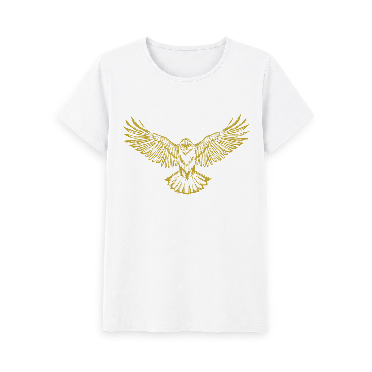 White Printed T-shirt Front