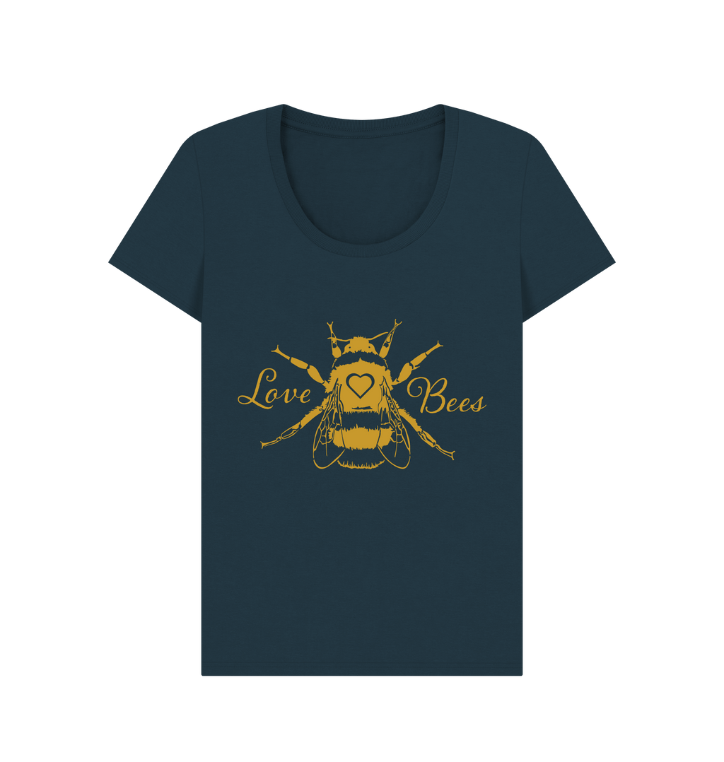 Denim Blue Printed T-shirt Front